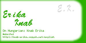 erika knab business card